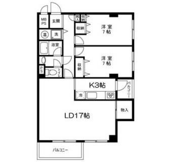 東京都文京区小石川５丁目 賃貸マンション 2LDK