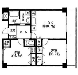 東京都豊島区巣鴨３丁目 賃貸マンション 2LDK